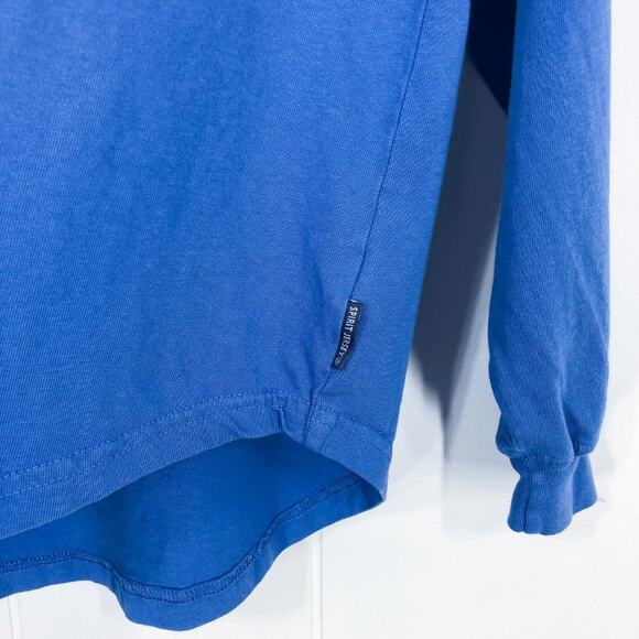 Spirit Jersey Shirt Tie Dye Hooded Cowl Neck Telluride Colorado Size Small Blue - Picture 4 of 16